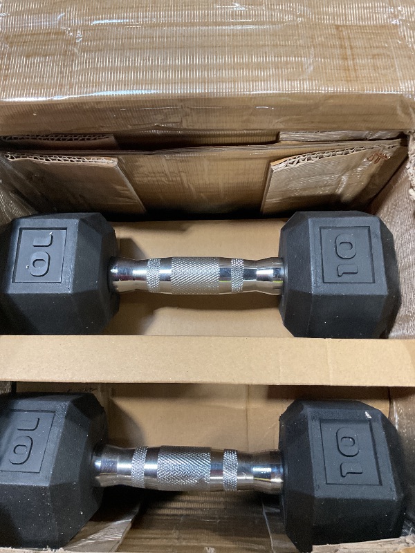 Photo 2 of CAP Barbell Coated Hex Dumbbells, 10LBSx2 15LBSx2