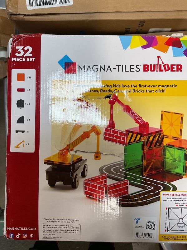 Photo 2 of MAGNA-TILES Builder 32-Piece Magnetic Construction Set, The ORIGINAL Magnetic Building Brand