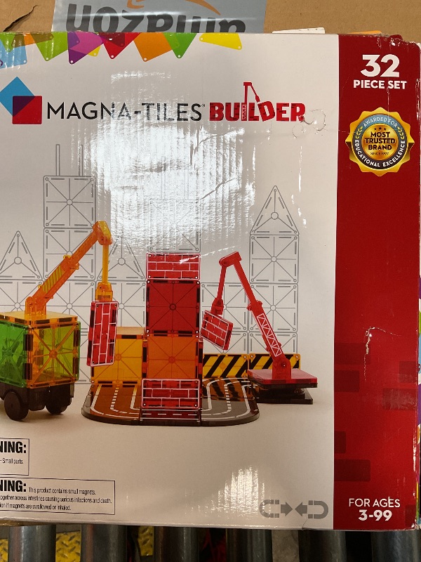 Photo 3 of MAGNA-TILES Builder 32-Piece Magnetic Construction Set, The ORIGINAL Magnetic Building Brand