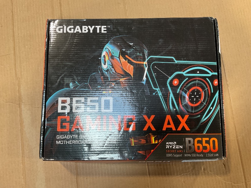 Photo 3 of GIGABYTE B650 Gaming X AX (AM5/ LGA 1718/ AMD/ B650/ ATX/ 5-Year Warranty/ DDR5/ PCIe 4.0 M.2/ PCIe 4.0/ USB 3.2 Gen2x2 Type-C/AMD Wi-Fi 6E/ Realtek 2.5GbE LAN/Motherboard)