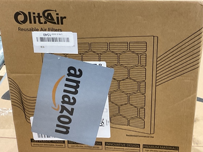 Photo 2 of OlitAir 12x12x1 MERV 13 Air Filter,AC Furnace Air Filter,Reusable ABS Plastic Frame, 7 Pack Replaceable Filter Media (Actual Size: 11 3/4" x 11 3/4" x 3/4")