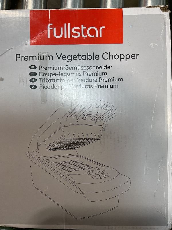 Photo 2 of Fullstar Vegetable Chopper - Food Chopper - Onion Chopper - Vegetable Slicer & Spiralizer - Veggie Chopper with Container - Kitchen Gadgets - Home Essentials - Kitchen Accessories (4 in 1, White)