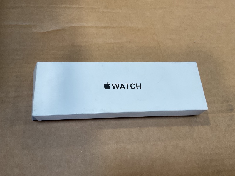 Photo 1 of Apple Watch SE (2nd Gen) [GPS 40mm] Smartwatch with Silver Aluminium Case with Denim Sport Band S/M. Fitness and Sleep Trackers, Crash Detection, Heart Rate Monitor, Retina Display