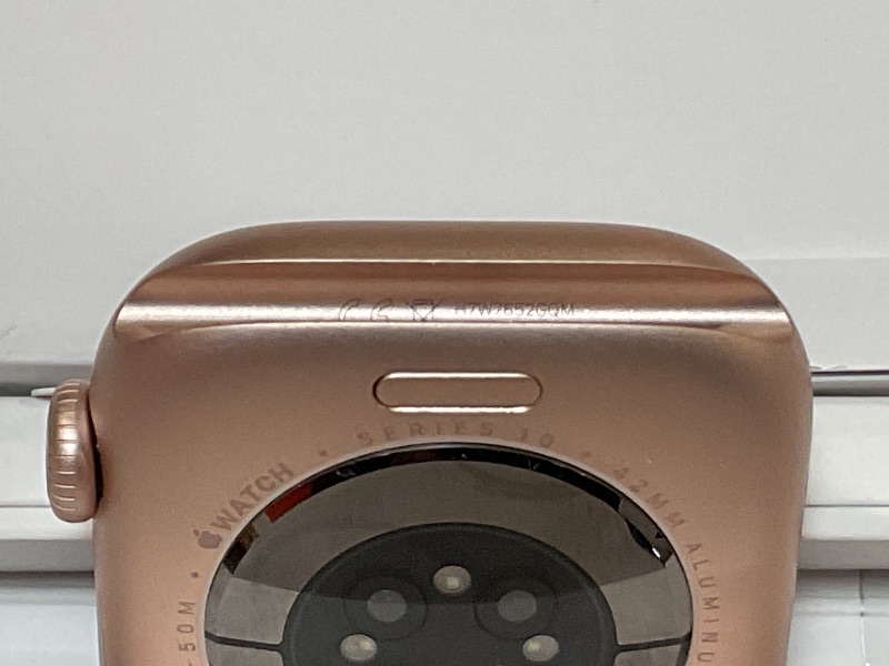 Photo 5 of Apple Watch Series 10 [GPS 42mm case] Smartwatch with Rose Gold Aluminium Case with Light Blush Sport Band - S/M. Fitness Tracker, ECG App, Always-On Retina Display, Water Resistant