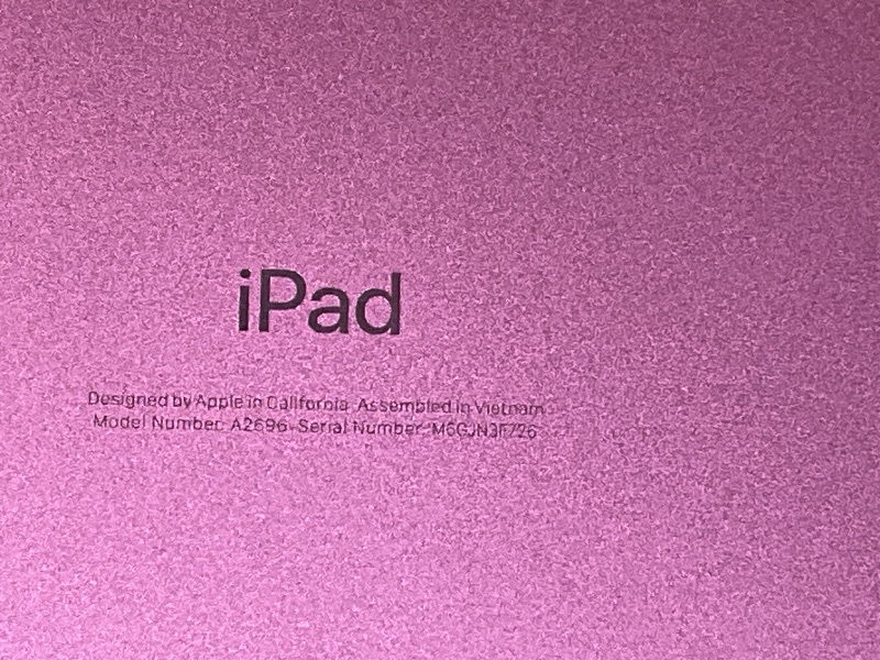 Photo 5 of Apple iPad (10th Generation): with A14 Bionic chip, 10.9-inch Liquid Retina Display, 64GB, Wi-Fi 6, 12MP front/12MP Back Camera, Touch ID, All-Day Battery Life – Pink