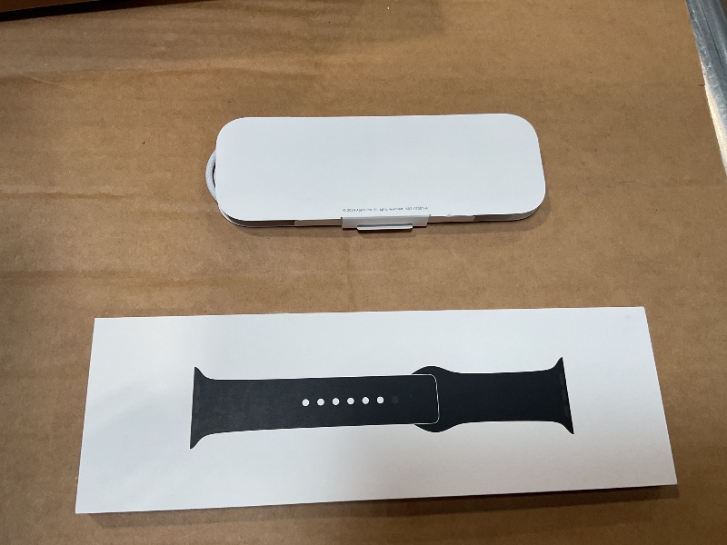 Photo 1 of *BAND AND CHARGER ONLY* 
Apple Watch Series 10 [GPS 46mm case] Smartwatch with Jet Black Aluminium Case with Black Sport Band - M/L. Fitness Tracker, ECG App, Always-On Retina Display, Water Resistant