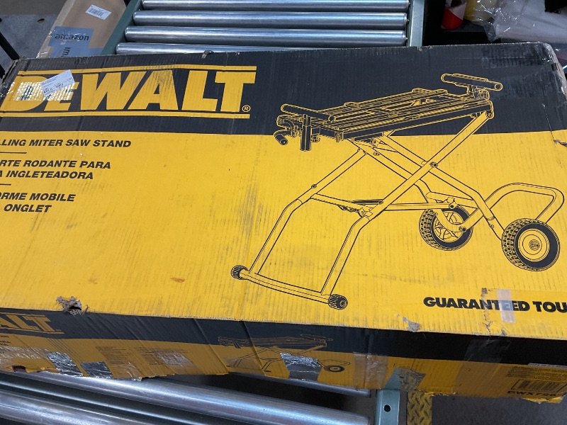 Photo 2 of **FOR PARTS ONLY**DEWALT 32-1/2 in. x 60 in. Rolling Miter Saw Stand with 300 lbs. Capacity DWX726 *MISSING INSTRUCTIONS*