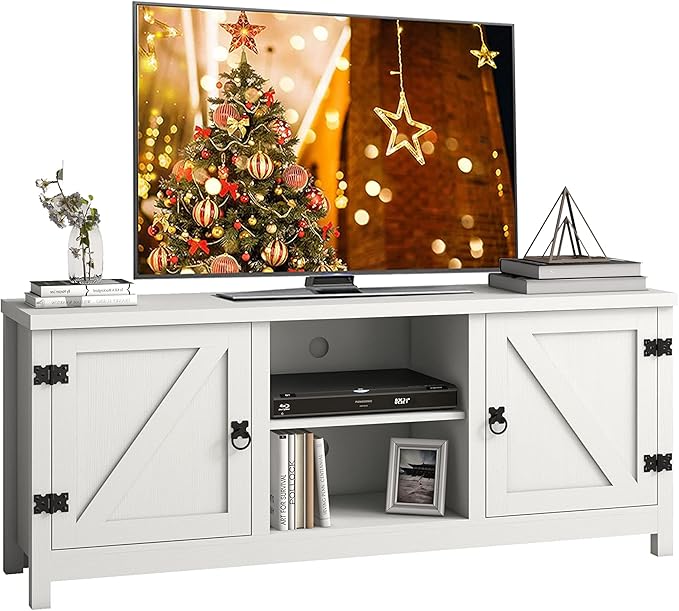 Photo 1 of *FOR PARTS ONLY*
Panana Modern Farmhouse TV Stand for 65 inch TV, Entertainment Center with Storage and Open Shelves, Wood TV Stands TV Table Stand for Living Room