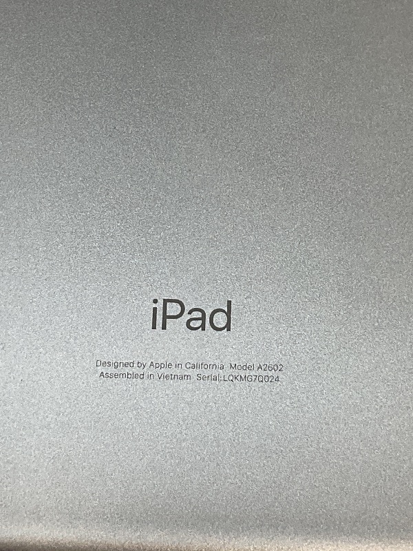 Photo 3 of **IPAD IS LOCKED/ WILL NEED MASTER RESET** Apple iPad (9th Generation): with A13 Bionic chip, 10.2-inch Retina Display, 64GB, Wi-Fi, 12MP front/8MP Back Camera, Touch ID, All-Day Battery Life – Silver