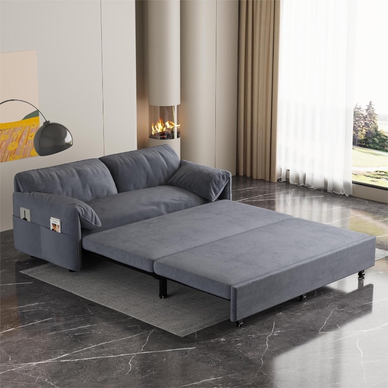 Photo 1 of Ball and cast convertible sleeper sofa *THIS ITEM IS ONE OF TWO*
*FRAME NOT INCLUDED*