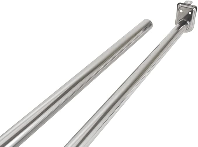 Photo 1 of Adjustable Closet Rod, Steel 72 Inch to 120 Inch, Polished Chrome – Design House, 206060