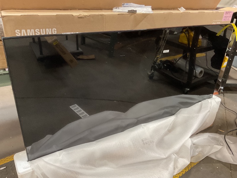 Photo 1 of SAMSUNG 75-Inch Class QLED 4K Q60D Series Quantum HDR Smart TV w/Object Tracking Sound Lite, Motion Xcelerator, Slim Design, Gaming Hub, Alexa Built-in (QN75Q60D, 2024 Model) **PARTS ONLY**