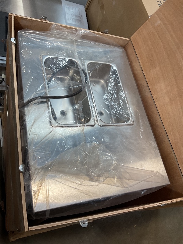 Photo 1 of VEVOR Commercial Ice Cream Maker Machine, 2+1 Flavor Countertop Soft Serve Machine, 5 Gal/H Commercial Ice Cream Maker w/Two 3L Hoppers, Soft Ice Cream Machine forRestaurants Snack Bars Supermarkets