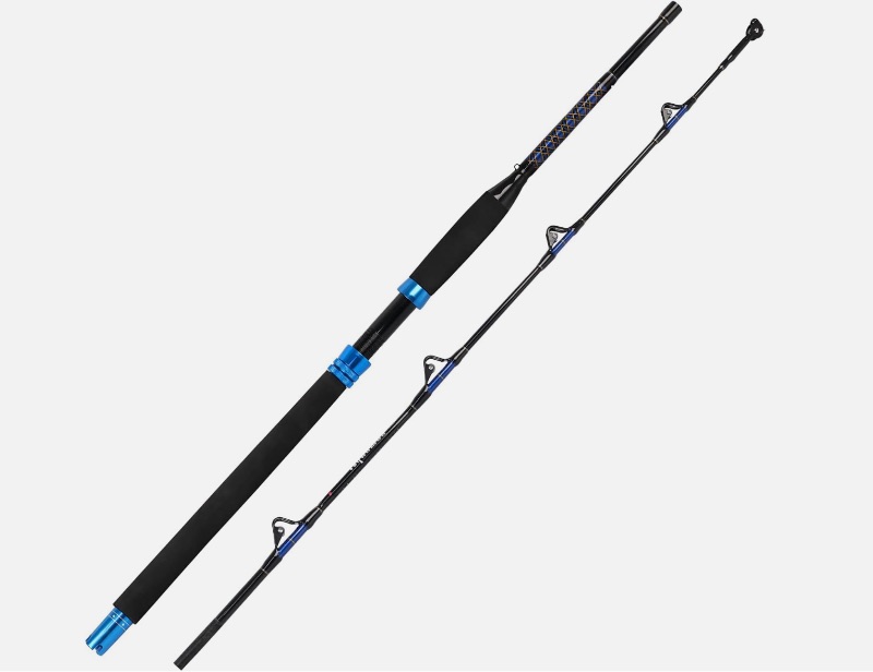 Photo 1 of 1-Piece Saltwater Offshore Trolling Rod Conventional Boat Rod Carbon Fishing Pole