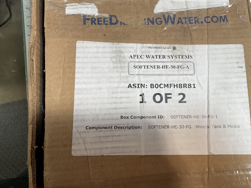 Photo 1 of **1of2**just the water tank**APEC SOFTENER-HE-30-FG Water Softener, Treats Whole House 1-3 bathrooms, 30K Grains, Luxurious Spa Quality Soft Water, Highly Efficient Digital Control Microprocessor