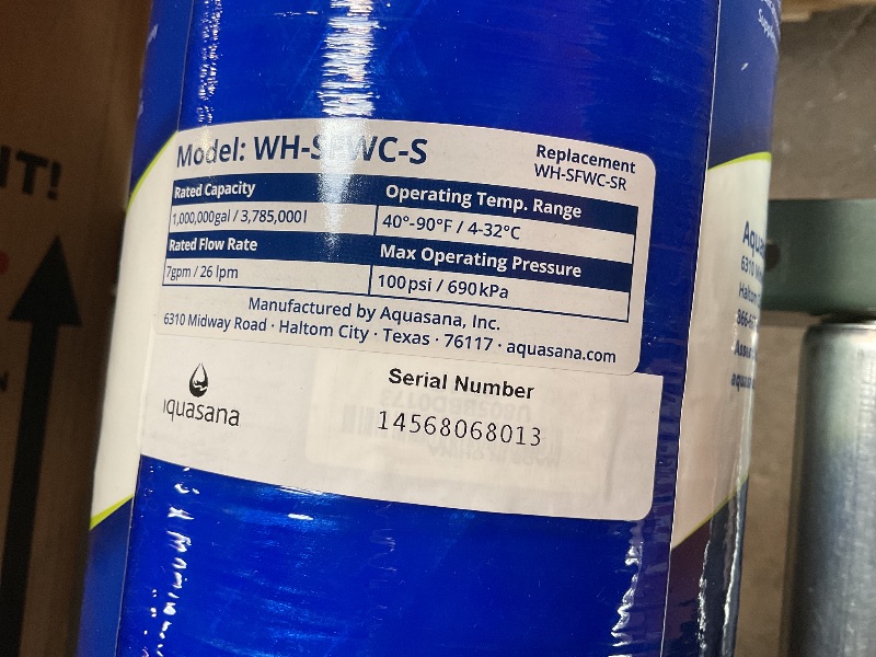 Photo 4 of **Only have 2 of 3 Missing one box**Aquasana Whole House Water Filter System - Salt-Free Descaler - Carbon and KDF Home Water Filtration - Reduces Sediment and 97% Of Chlorine - Water Softener Alternative - Rhino Chlorine - WH-1000-CS