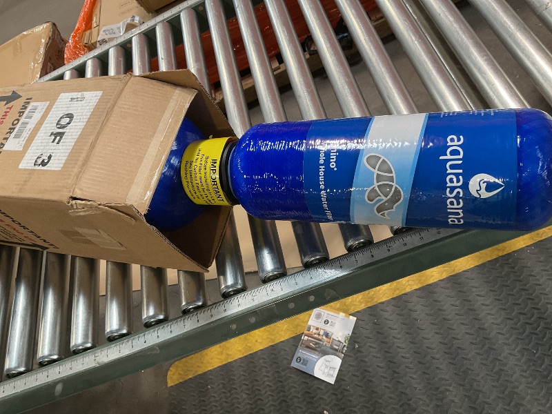 Photo 2 of **Only have 2 of 3 Missing one box**Aquasana Whole House Water Filter System - Salt-Free Descaler - Carbon and KDF Home Water Filtration - Reduces Sediment and 97% Of Chlorine - Water Softener Alternative - Rhino Chlorine - WH-1000-CS