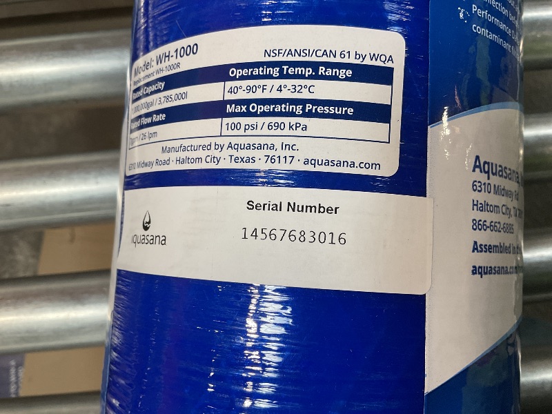 Photo 5 of **Only have 2 of 3 Missing one box**Aquasana Whole House Water Filter System - Salt-Free Descaler - Carbon and KDF Home Water Filtration - Reduces Sediment and 97% Of Chlorine - Water Softener Alternative - Rhino Chlorine - WH-1000-CS