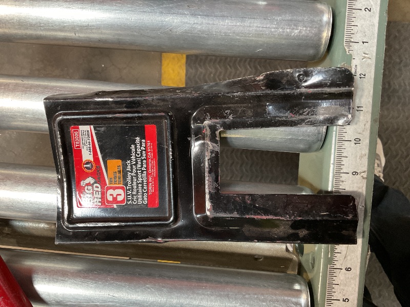 Photo 2 of **USED**DAMAGED**3-Ton Trolley Floor Jack with Saddle Extension Adapter