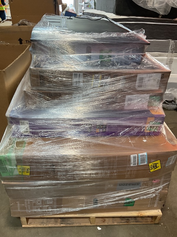 Photo 1 of **FINAL SALE/ NO RETURNS/ PALLET OF NON-FUNCTIONING TVs QTY 8**