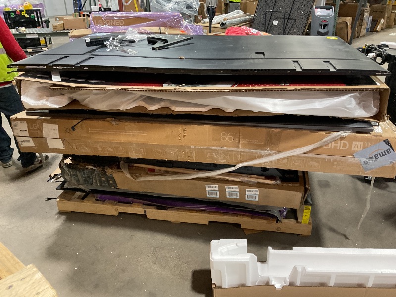 Photo 1 of FULL PALLET OF INCOMPLETE SETS
SOLD AS IS
Not refundable 
TVs 
