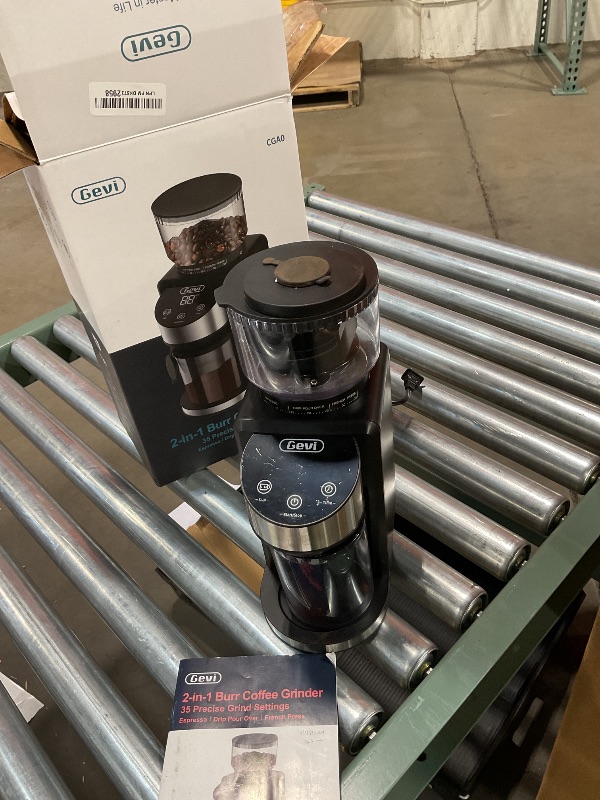 Photo 2 of Gevi Burr Coffee Grinder, Adjustable Conical Burr Mill with 35 Precise Grind Settings, Anti-Static, Coffee Grinder Electric for Espresso/Drip/Percolator/French Press/American/Turkish Coffee Makers