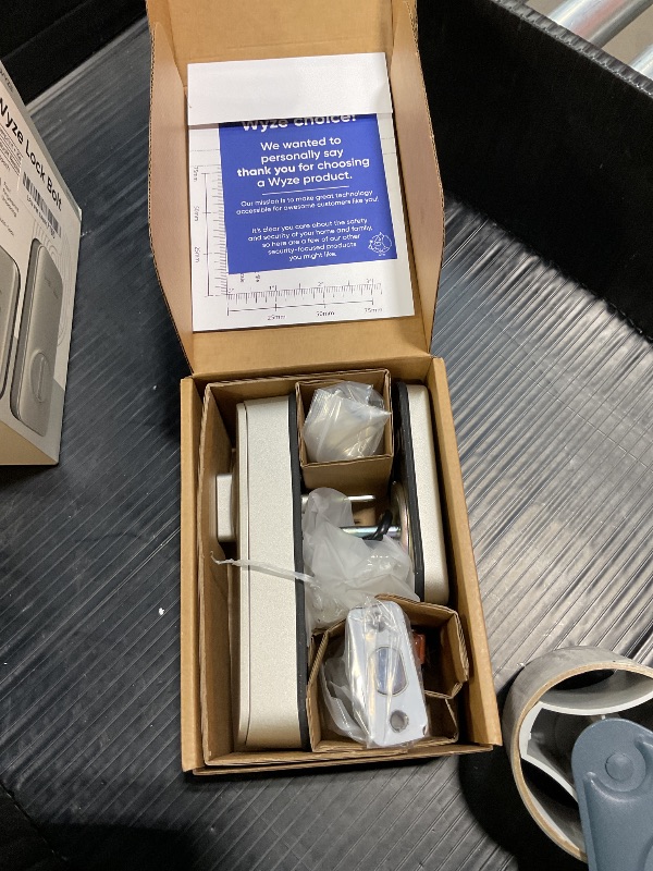 Photo 2 of Wyze Auto-Lock Bolt, Fingerprint Unlock with Keypad, Electronic Entry Door Smart Deadbolt Lock, IPX5 Weatherproof, Easy Installation, Satin Nicke