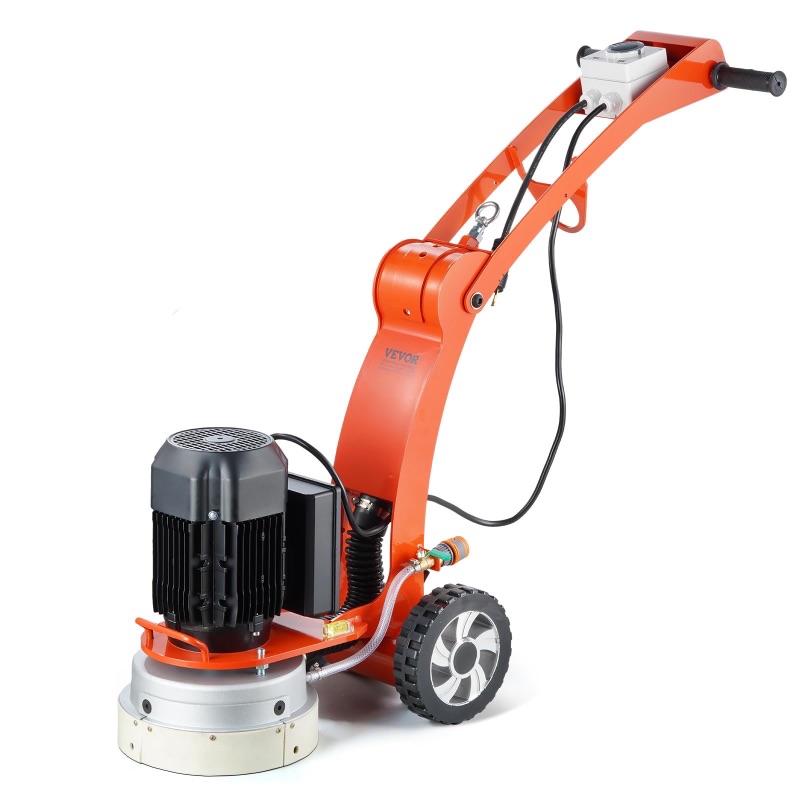 Photo 1 of VEVOR Electric Concrete Floor Grinder 10" Walk-Behind Grinder 1.7HP Concrete Floor Polisher, 1300W Grinding Machine, 1720RPM Upgrade Brushless Motor Surfacing Grinder for Granite/Marble/Stones