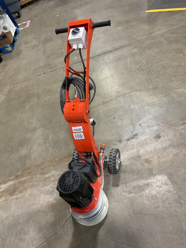 Photo 2 of VEVOR Electric Concrete Floor Grinder 10" Walk-Behind Grinder 1.7HP Concrete Floor Polisher, 1300W Grinding Machine, 1720RPM Upgrade Brushless Motor Surfacing Grinder for Granite/Marble/Stones