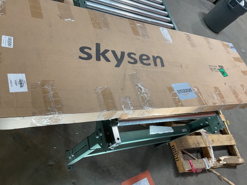 Photo 1 of SKYSEN 42" X 84" Bifold Barn Door with 48" Bifold Barn Door Hardware Kit, Including Handle and Pulls, Unfinished Solid Spruce Wood Panel, Pre-Drilled and Assembled(42 * 84-48-fold)