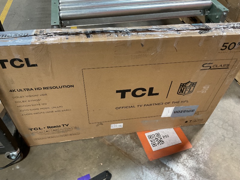 Photo 3 of TCL 50-Inch Class S4 4K LED Smart TV with Roku TV (50S450R, 2023 - Model), Dolby Vision, HDR, Dolby Atmos, Works with Alexa, Google Assistant and Apple HomeKit Compatibility, Streaming UHD Television