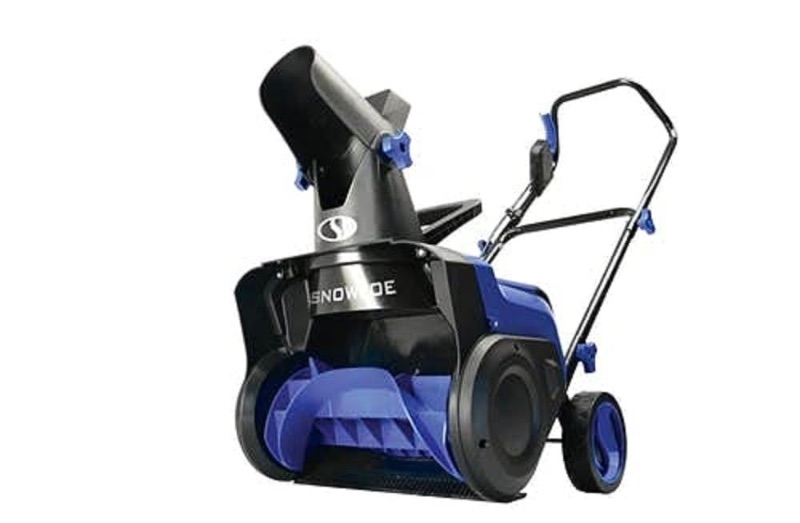 Photo 1 of **MISSING BATTERIES AND CHARGING CABLE** ** BIN NOT INCLUDED **Snow Joe 24V-X2-SB15 48-Volt IONMAX Cordless Single-Stage Snow Blower Kit, 15-inch, Brushless 750W Motor, w/ 2 x 4.0-Ah Batteries + Dual Port Charger