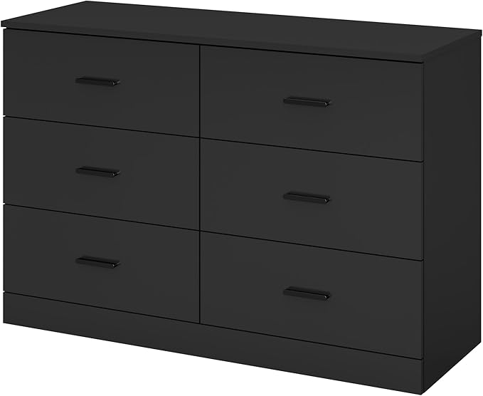 Photo 1 of **MISSING HARDWARE** Dresser for bedroom, black, open hardware. Picture for reference only.