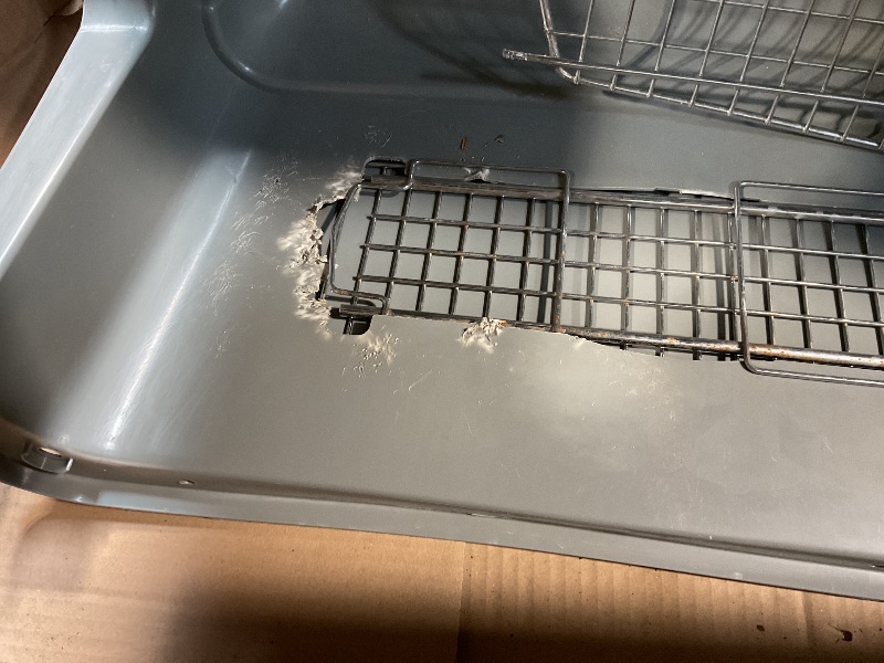 Photo 2 of **USED, SOME DAMAGE INSIDE, SHOWN IN PICTURES** Petmate Sky Kennel - For Air and Travel, Airline Approved Dog Crate for Pets up 15-30 lbs, Heavy Duty Dog Kennel, Made in the USA- 28 Inches