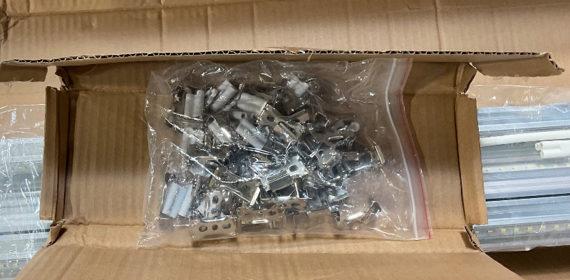 Photo 3 of **WIRE CONNECTORS CUT OFF, SEE PICTURES* (12-Pack) Kihung 8ft LED Shop Light Fixture