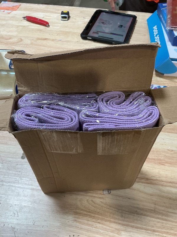 Photo 1 of 12 Pcs Fabric Resistance Bands for Working Out Non-Slip Booty Exercise Loop Bands for Women Men Glutes Hip Thigh Butt Yoga Pilates Fitness Gym, Light Medium Heavy(Lilac,Light Resistance)