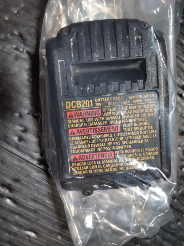 Photo 1 of **HEAVILY USED*** Dewalt DCB201 20V 1.5Ah Max Lithium-Ion Battery Pack (2-Pack)