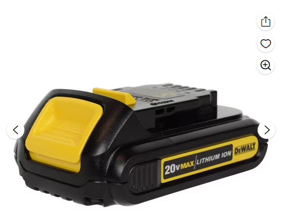 Photo 1 of **HEAVILY USED*** Dewalt DCB201 20V 1.5Ah Max Lithium-Ion Battery Pack (2-Pack)