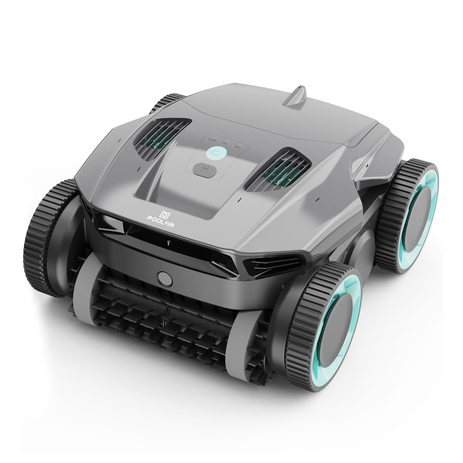 Photo 1 of ***FOR PARTS ONLY / NON-FUNCTIONAL*** Cordless Robotic Pool Cleaner, Pool Vacuum for Inground Pools, Wall Climbing, 120 Min Runtime, Quad-Motor, Powerful Suction, Automatic Pool Vacuum for In Ground Pool Up to 1500 sq. ft, Grayblack