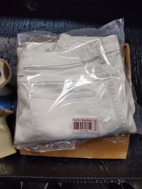 Photo 1 of **RUNS BIG** Wrangler Womens High-Rise Rodeo Straight Leg Crop Jeans, White, 10 US