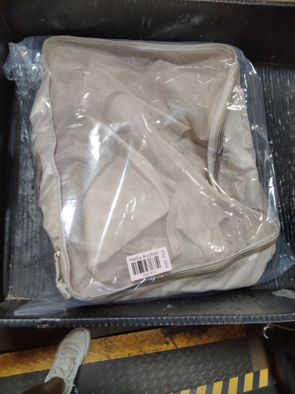 Photo 1 of ***ONLY 3 PCS SMALLER BAGS INSIDE LARGER BAG*** BAGAIL 8 Set Packing Cubes Luggage Packing Organizers for Travel Accessories-Cream