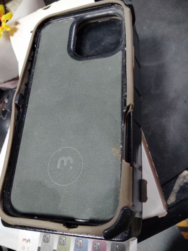 Photo 1 of ***HEAVILY USED/ DIRTY*** M MYBAT PRO for iPhone 17 Pro Max Case with Belt Clip Holster, Maverick Series 17 Pro Max Case[Compatible with Magsafe] w/Screen Protector,Anti-Drop,with 360°Rotating Kickstand