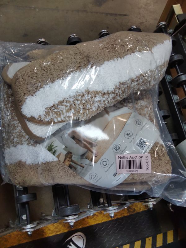 Photo 1 of ***INCOMPLETE SET / HAS 2 OUT OF 3 RUGS**** Pauwer Bathroom Rugs 3 Piece Set, Non Slip Washable Bath Mat, Khaki