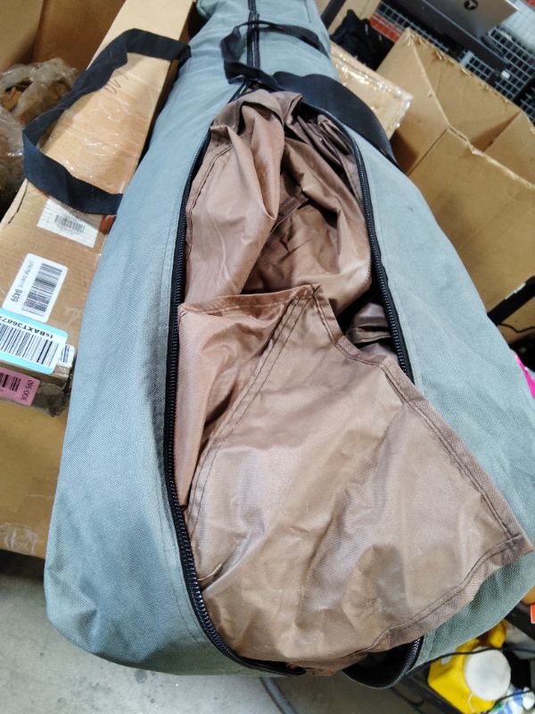 Photo 1 of ***DIFFICULT TO ASSEMBLE*** VEVOR Pop up Gazebo Screen Tent, 12 x 12 ft Large 6-Sided Camping Canopy Tent with Removable Top & Carry Bag, Quick-Set & Bite-Proof, Screen House Sun Shelter for 8-10 Persons Backyard Patio, Brown