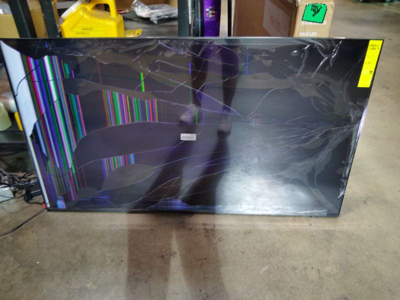 Photo 1 of ****FOR PARTS ONLY DISPLAY DAMAGED AND Separating FROM FRAMING**** Samsung Mini LED M70H 4K Vision AI TV