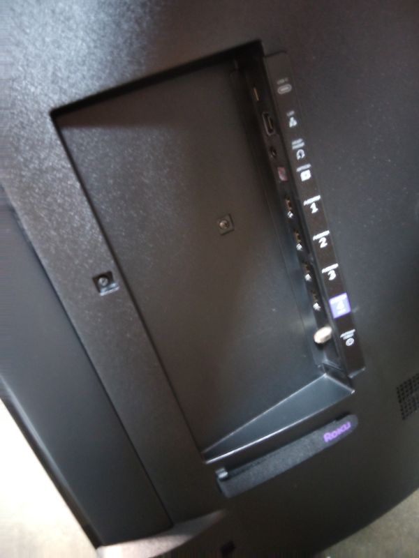 Photo 1 of ***FOR PARTS ONLY DISPLAY COMPLETLY DAMAGED*** Roku 65-Inch Smart TV - Plus Series, 4K QLED Mini-LED TV - RokuTV