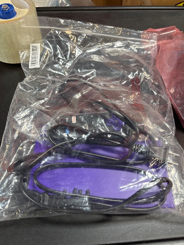 Photo 1 of ***FOR PARTS ONLY DISPLAY COMPLETLY DAMAGED*** Roku 65-Inch Smart TV - Plus Series, 4K QLED Mini-LED TV - RokuTV
