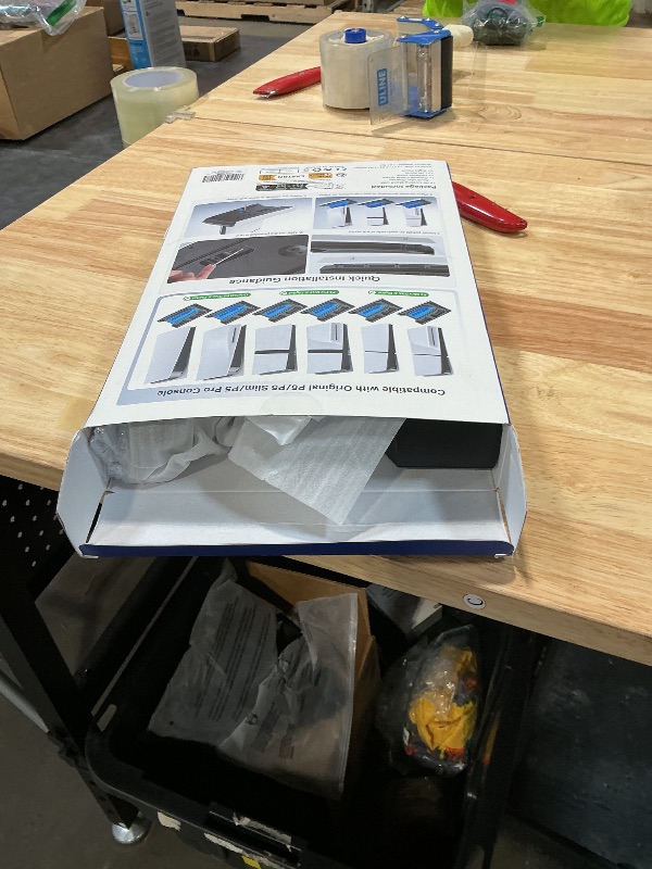 Photo 1 of ***MISSING ASSEMBLY PIECES*** Tokluck PS5/Slim/Pro Cooling Station with Auto Turbofan & 3-Level Speed, PS5 Vertical Stand Cooling Fan Station with Controller Charger, Cooler Docking Station for PlayStation 4 Adapters