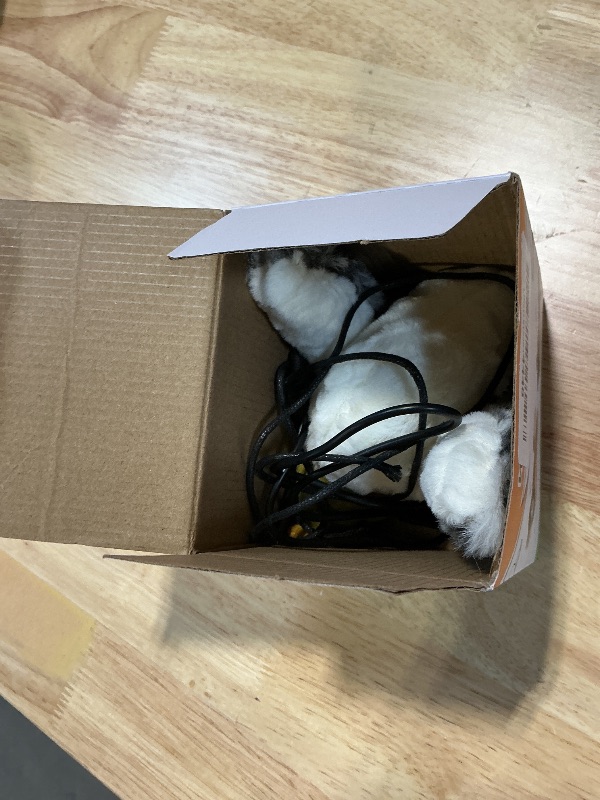 Photo 1 of 2026 New Flying Bird Cat Toy, Interactive Cat Toys for Indoor Cats, Motion-Activated Cat Toy Flying Birds for Indoor Cats, USB Rechargeable Indoor Cat Hunting Toy (Black and White Plush Version)