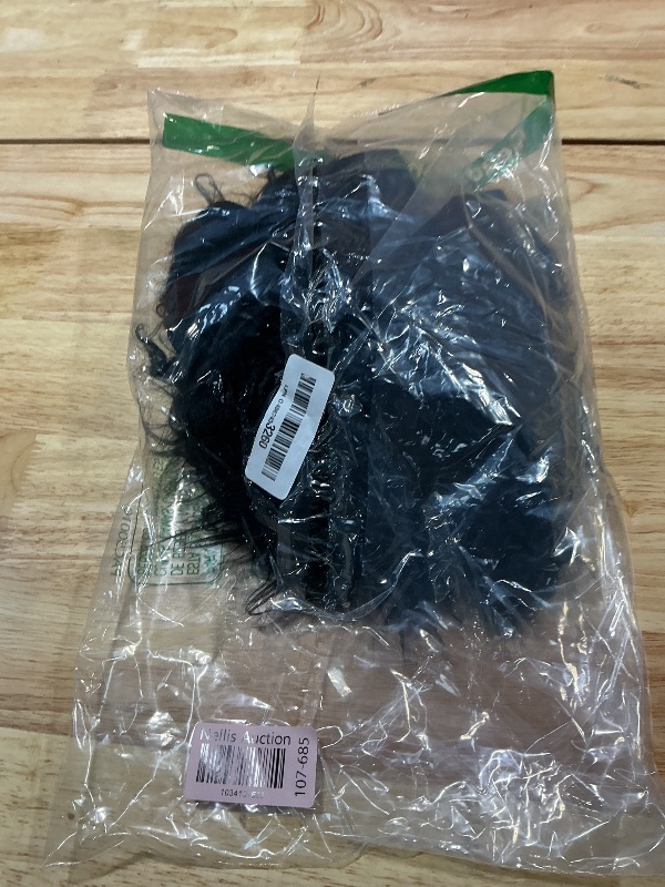 Photo 1 of 10 x 60 Inch Faux Fur Square Fabric Shaggy Fur Cuts Fluffy Square Fur Patches for Valentine Ornaments, Fursuit, Cosplay, Costume, Gnome Beards, Craft Supply, Decoration (Black)